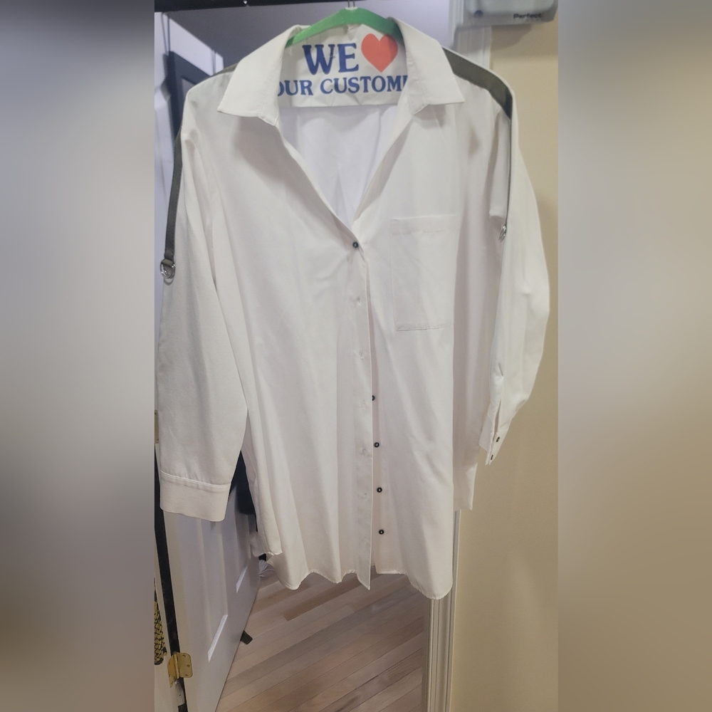 Zara White Button Down Women's Shirt